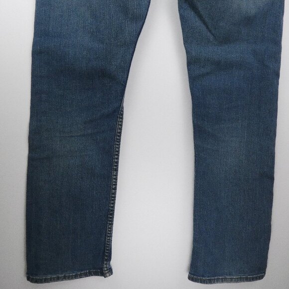Levis 513 Jeans Mens 32x28 Blue Slim Straight Fit Stretch Denim Pants 98% Cotton - Picture 9 of 16